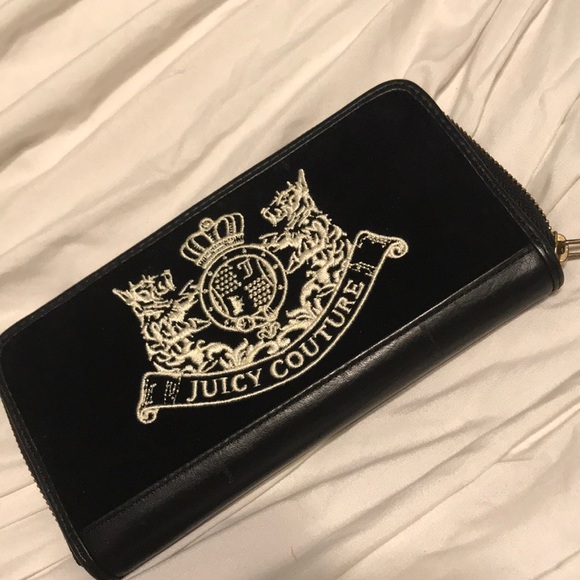 Black Velour Wallet - Picture 2 of 7
